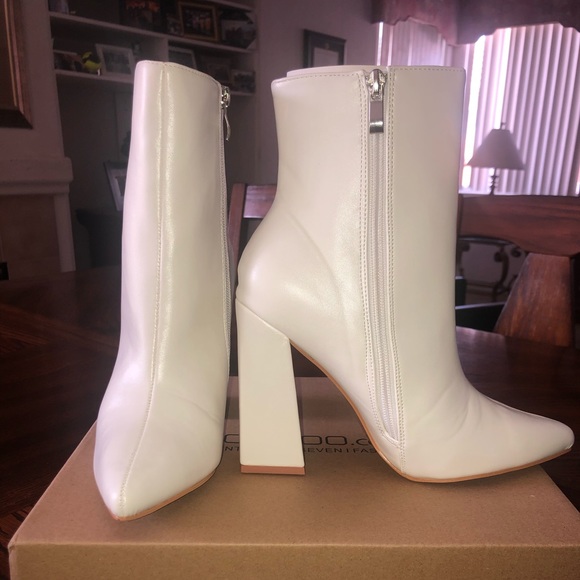 flared heel sock boots